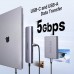 Концентратор Ugreen USB-C 7-in-1 2xUSB 3.0 + USB-C PD100W + HDMI 4K30Hz + SD/TF black (15214)