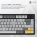 Клавиатура Ajazz AF82 Wireless/Bluetooth/USB UA Black/White (AF82-BW)