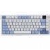 Клавиатура Ajazz AF82 Wireless/Bluetooth/USB UA Black/White (AF82-BW)