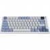Клавиатура Ajazz AF82 Wireless/Bluetooth/USB UA Black/White (AF82-BW)