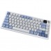 Клавиатура Ajazz AF82 Wireless/Bluetooth/USB UA Black/White (AF82-BW)