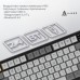 Клавиатура Ajazz AF82 Wireless/Bluetooth/USB UA Black/White (AF82-BW)