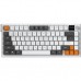 Клавиатура Ajazz AF82 Wireless/Bluetooth/USB UA Gray/White/Orange (AF82-GWO)