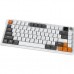 Клавиатура Ajazz AF82 Wireless/Bluetooth/USB UA Gray/White/Orange (AF82-GWO)