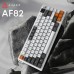 Клавиатура Ajazz AF82 Wireless/Bluetooth/USB UA Gray/White/Orange (AF82-GWO)