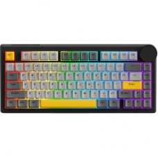 Клавиатура Ajazz AK820 V2 Coconut Flake Switch Wireless/Bluetooth/USB UA Black/Gray/Yellow (AK820-V2-CF-BGY)