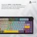 Клавиатура Ajazz AK820 V2 Coconut Flake Switch Wireless/Bluetooth/USB UA Black/Gray/Yellow (AK820-V2-CF-BGY)