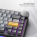 Клавиатура Ajazz AK820 V2 Coconut Flake Switch Wireless/Bluetooth/USB UA Black/Gray/Yellow (AK820-V2-CF-BGY)