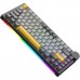 Клавиатура Ajazz AK820 V2 Coconut Flake Switch Wireless/Bluetooth/USB UA Black/Gray/Yellow (AK820-V2-CF-BGY)