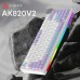 Клавіатура Ajazz AK820 V2 Coconut Flake Switch Wireless/Bluetooth/USB UA Purple/White/Blue (AK820-V2-CF-PWB)