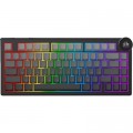 Клавиатура Ajazz AK820 V2 White Peach Switch Wireless/Bluetooth/USB UA Black/Gray (AK820-V2-WP-S-BG)