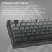 Клавиатура Ajazz AK820 V2 White Peach Switch Wireless/Bluetooth/USB UA Black/Gray (AK820-V2-WP-S-BG)