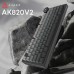 Клавиатура Ajazz AK820 V2 White Peach Switch Wireless/Bluetooth/USB UA Black/Gray (AK820-V2-WP-S-BG)