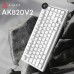 Клавиатура Ajazz AK820 V2 White Peach Switch Wireless/Bluetooth/USB UA White (AK820-V2-WP-S-W)