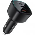 Зарядное устройство Acefast 2xUSB-C + 1xUSB 200W car adapter (6974316285953)