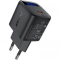 Зарядний пристрій Acefast USB-C 30W GaN + cable USB-C black (6974316284451)
