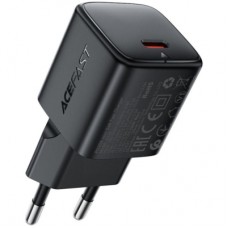 Зарядний пристрій Acefast USB-C 30W GaN + cable USB-C black (6974316285175)