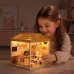 Конструктор Mini House румбокс серии Интерьер – Котокафе (свет) (8007)