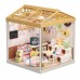 Конструктор Mini House румбокс серии Интерьер – Котокафе (свет) (8007)