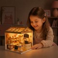 Конструктор Mini House румбокс серии Интерьер – Пекарня (свет) (8011)