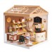 Конструктор Mini House румбокс серии Интерьер – Пекарня (свет) (8011)