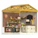 Конструктор Mini House румбокс серии Интерьер – Пекарня (свет) (8011)
