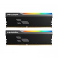 Модуль пам'яті для комп'ютера DDR5 32GB (2x16GB) 6000 MHz Onyx Black RGB Prologix (PRO32GB6000YBR5K)