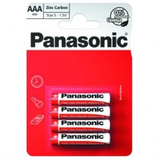 Батарейка Panasonic AAA R03 RED ZINK * 4 (R03REL/4BP)