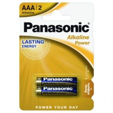 Батарейка Panasonic AAA LR03 Alkaline Power * 2 (LR03REB/2BP)