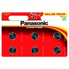 Батарейка Panasonic CR 2032 Lithium * 6 (CR-2032EL/6B)