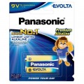 Батарейка Крона Evolta лужна (6LR61/6LF22/MN1604/MX1604), 1pcs Blister Panasonic (6LR61EG/1B)