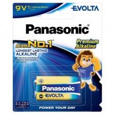 Батарейка Крона Evolta лужна (6LR61/6LF22/MN1604/MX1604), 1pcs Blister Panasonic (6LR61EG/1B)