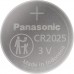 Батарейка CR 2025 Lithium 1pcs Blister Panasonic (CR-2025PT/1B)