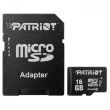 Карта памяти Patriot 16GB microSD class10 UHS-I (PSF16GMCSDHC10)