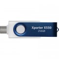 USB флеш накопитель Patriot 256GB Xporter X550 USB 3.2/Type-C (PS256GX550AAD)