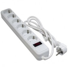 Сетевой фильтр питания Patron 3m (SP-1063W), 6 розеток White (EXT-PN-SP-1063W)