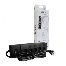 Мережевий фільтр живлення Patron SP-1653-USB