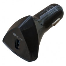 Зарядное устройство Patron USB QC3.0 3A black (PN-QC3-CAR-B)