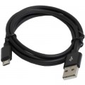 Дата кабель USB 2.0 AM to Micro 5P 1.0m 2.4A black Patron (CAB-PN-USB-MICRO-1-B)