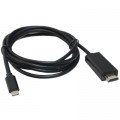 Кабель мультимедийный USB-C to HDMI M 1.8m black Patron (CAB-PN-TYPC-HDMI-1.8)