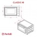 Електропіч Perfelli CLASSIC 48 WHITE