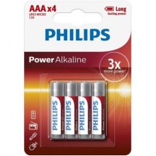 Батарейка Philips AAA LR03 Power Alkaline * 4 (LR03P4B/10)