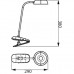 Настільна лампа Philips LED Reading Desk lamp Donutclip 3W, 4000K, 1200mAh (Lithium battery), рожевий (929003179627)
