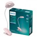 Настільна лампа Philips Donutclip 3Вт 4000K 1200мАг USB-A рожевий (929003179607)