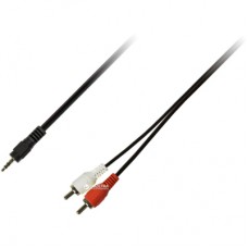 Кабель мультимедийный Jack 3.5mm M to 2xRCA M 3.0m Piko (1283126473906)