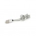 Дата кабель USB 2.0 to Lightning 1.0m 2A magnetic nylon silver Pipo (18168)