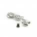 Дата кабель USB 2.0 to Lightning 1.0m 2A magnetic nylon silver Pipo (18168)