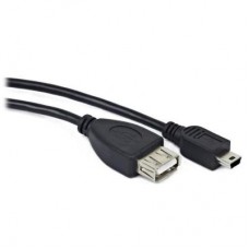 Перехідник OTG USB 2.0 AF to Mini 5P 0.5m PowerPlant (KD00AS1235)