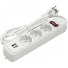 Сетевой фильтр питания PowerPlant 1.8 м, 3 розетки, USB ( PPSA10M18S3U ) (PPSA10M18S3U)