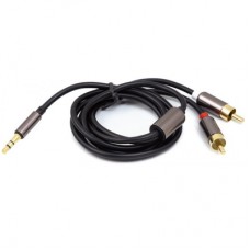 Кабель мультимедийный 3.5 mm Stereo Plug - 2*RCA, 1 m PowerPlant (CA912834)